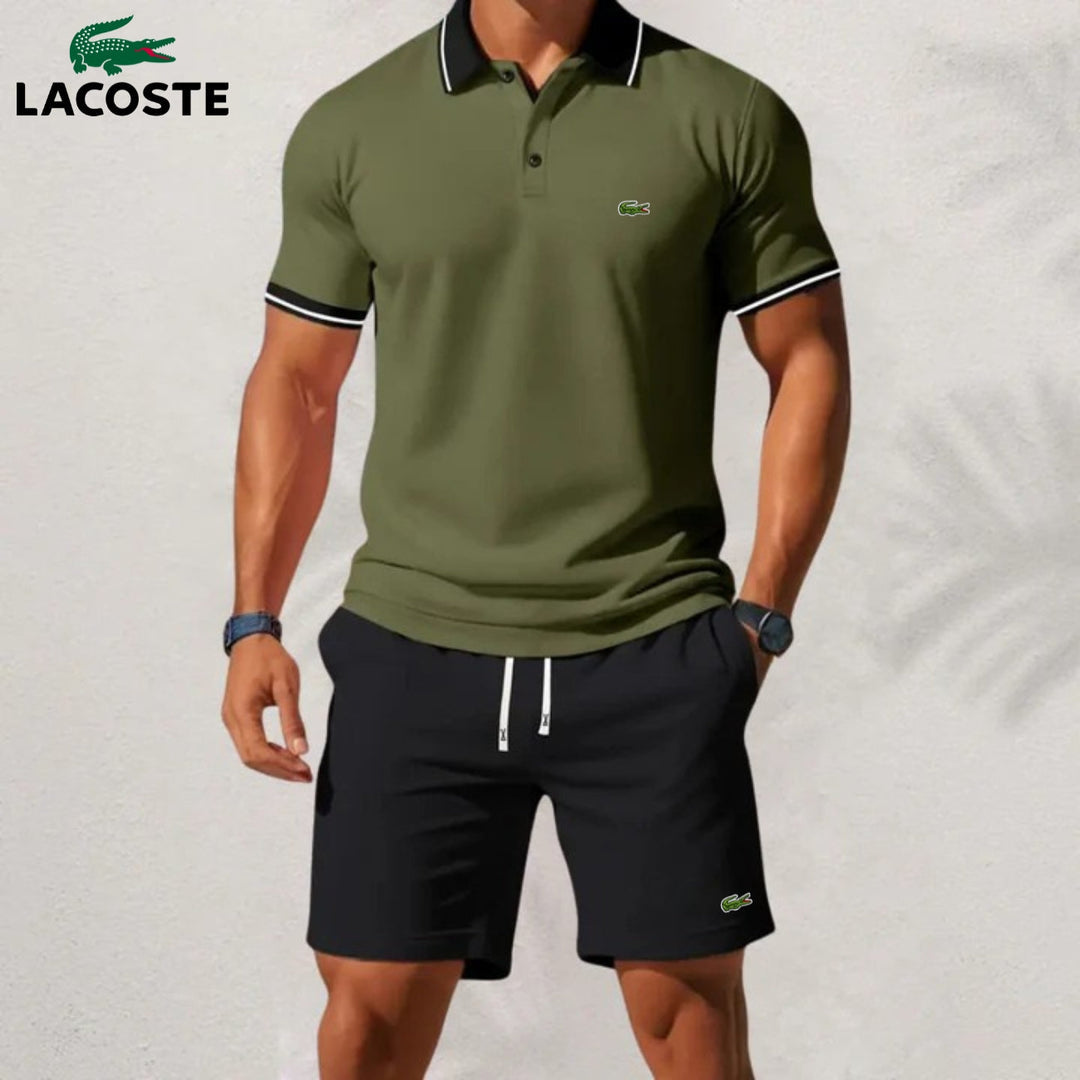 Set aus Polohemd und Shorts